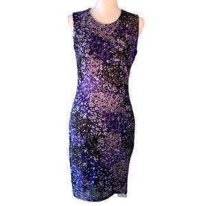 T Tahari size S side ruched sheath dress